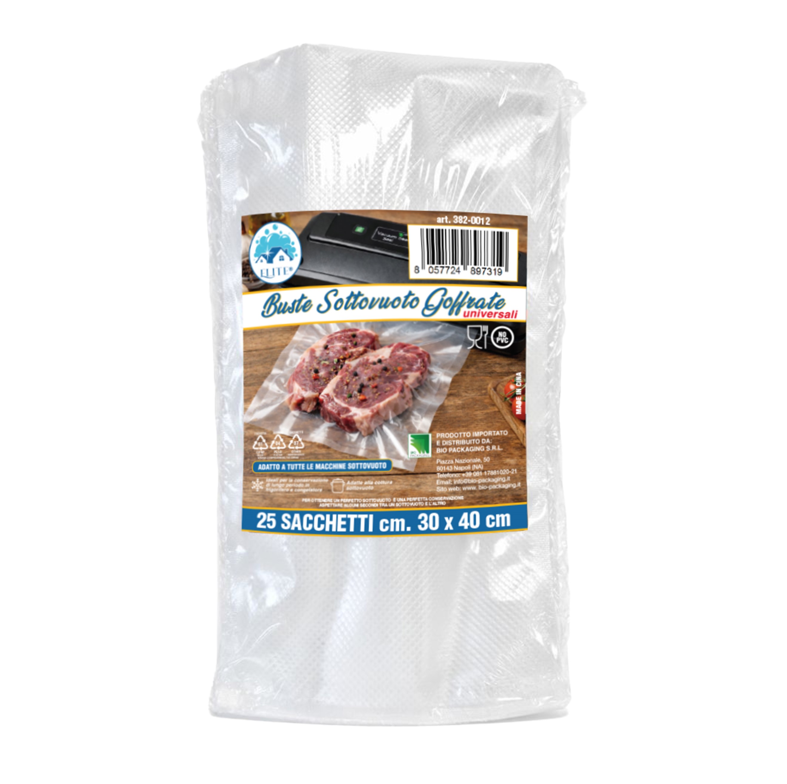 Immagine Sacchetti sottovuoto goffrati 30x40 cm - 25 pz