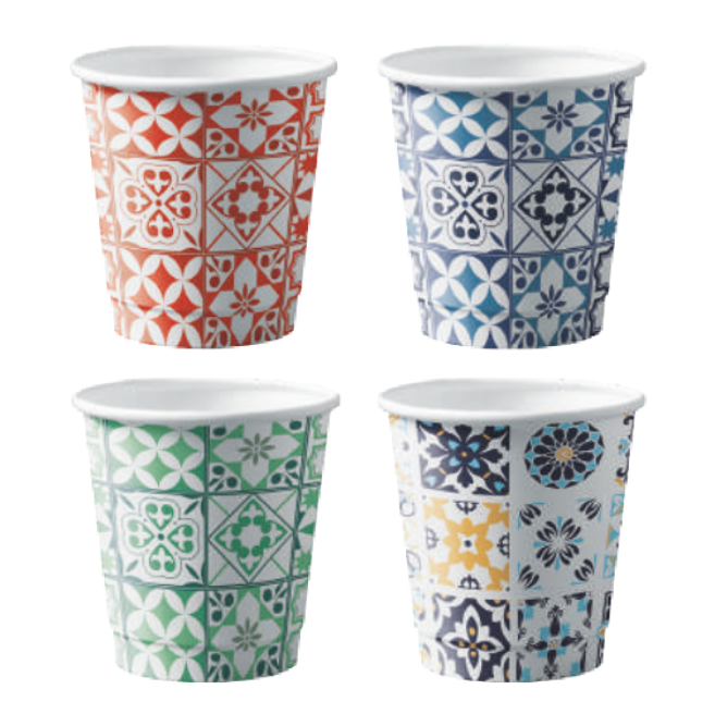 Immagine Bicchieri carta 180 ml maioliche conf.50 pz