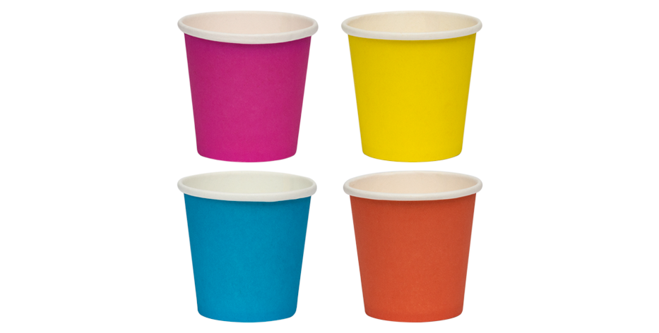 Immagine Bicchieri di carta 75 ml multicolor conf. 50 pz