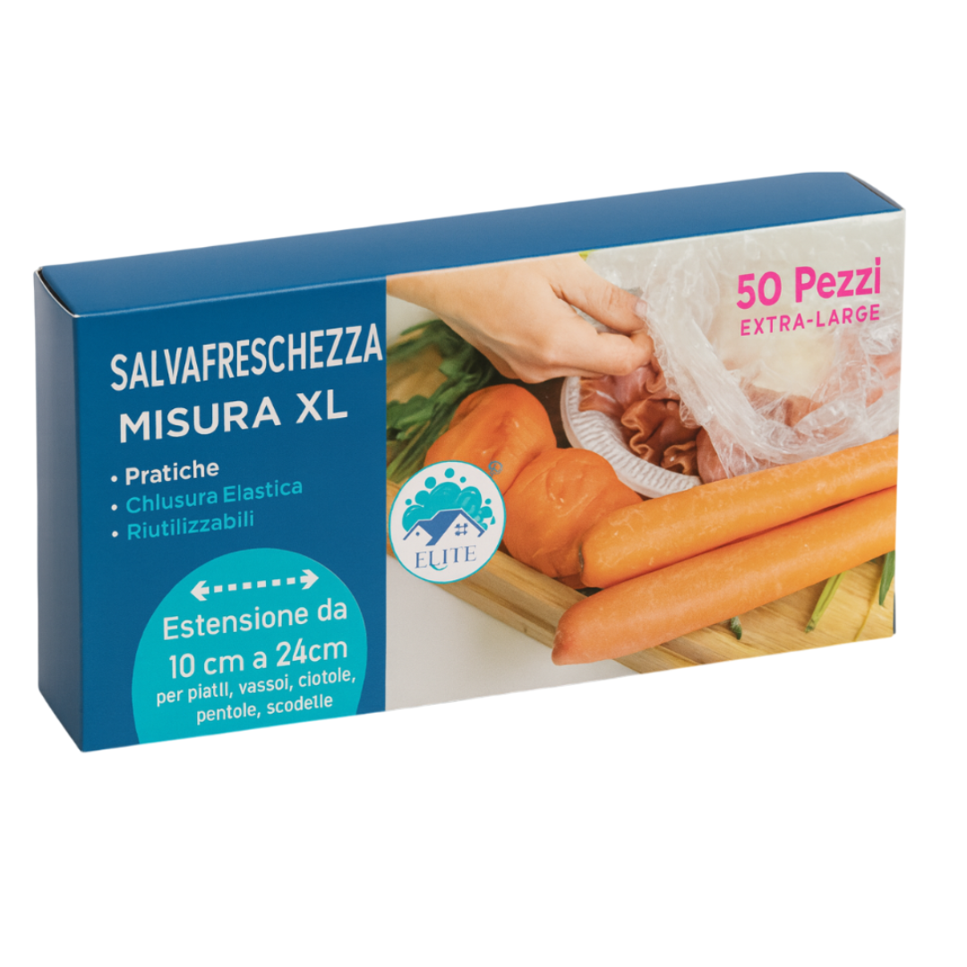 Immagine Cuffie coprivivande misura xl conf. 50 pz