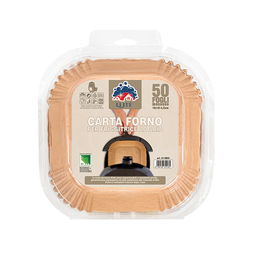Immagine Carta forno per friggitricearia 16x16cm conf.50pz