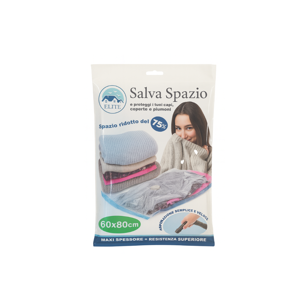 Immagine Sacchetto salvaspazio 60x80cm pet+pe