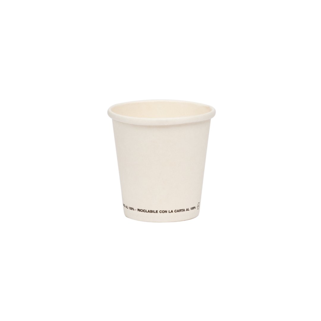 Immagine Bicchieri carta 120ml bianchi conf. 50 pz