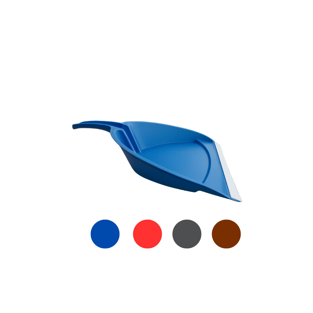 Immagine Paletta bordo gomma cm 23 rosso/blu/grigio/marrone