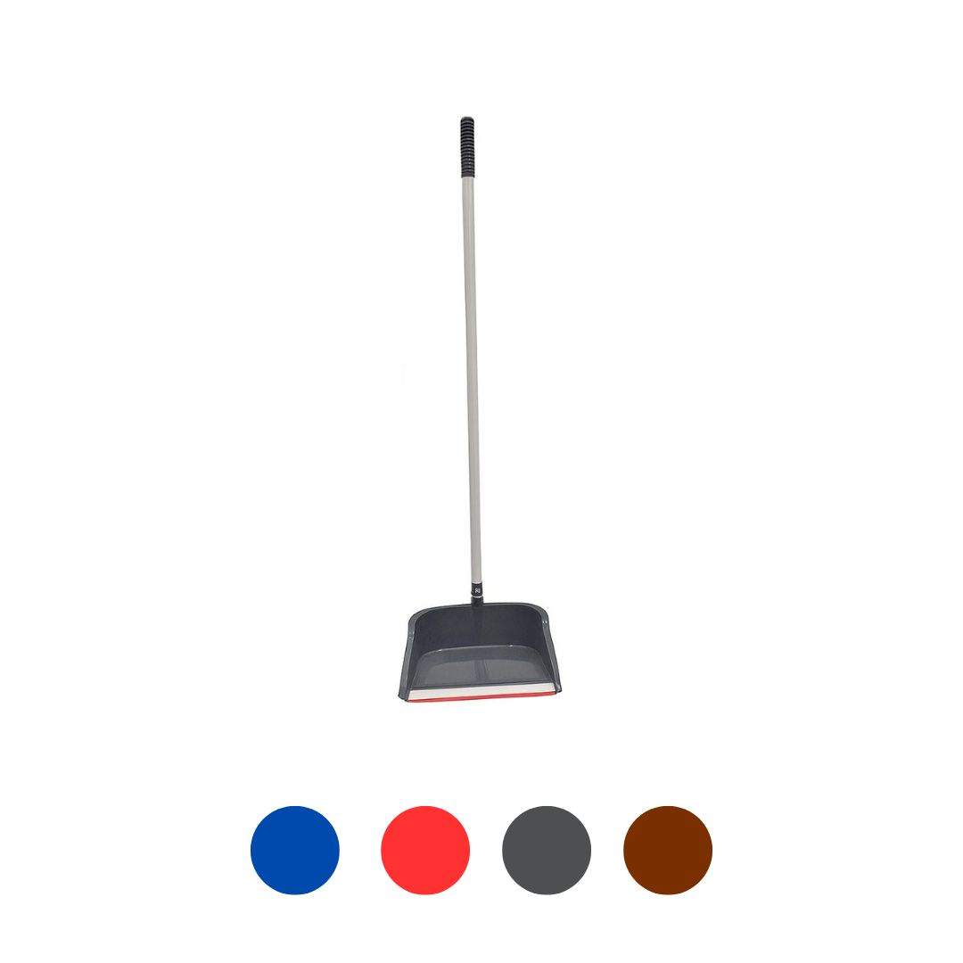 Immagine Paletta bordo gomma asta fissa rossa/blu/grigia/marrone