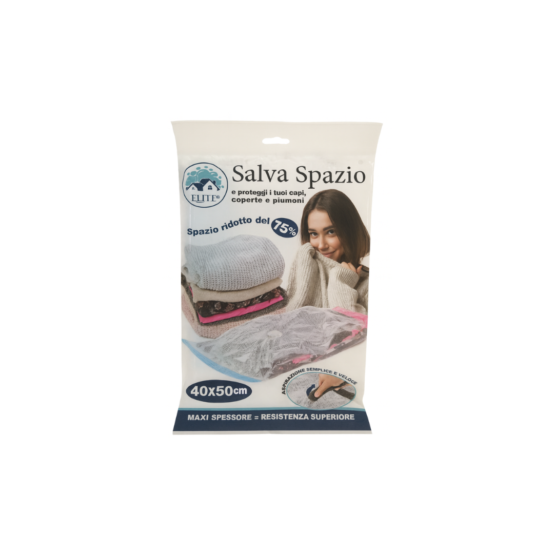 Immagine Sacchetto salvaspazio 40x50cm pet+pe