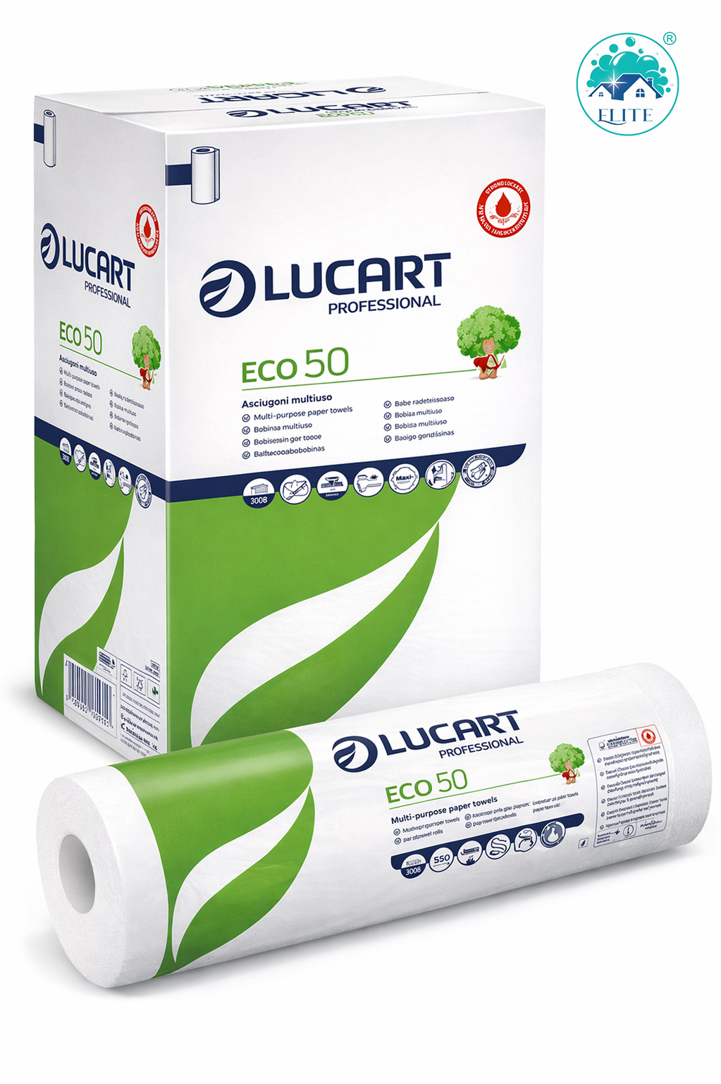 Immagine Lucart lenzuolini medici 50mt