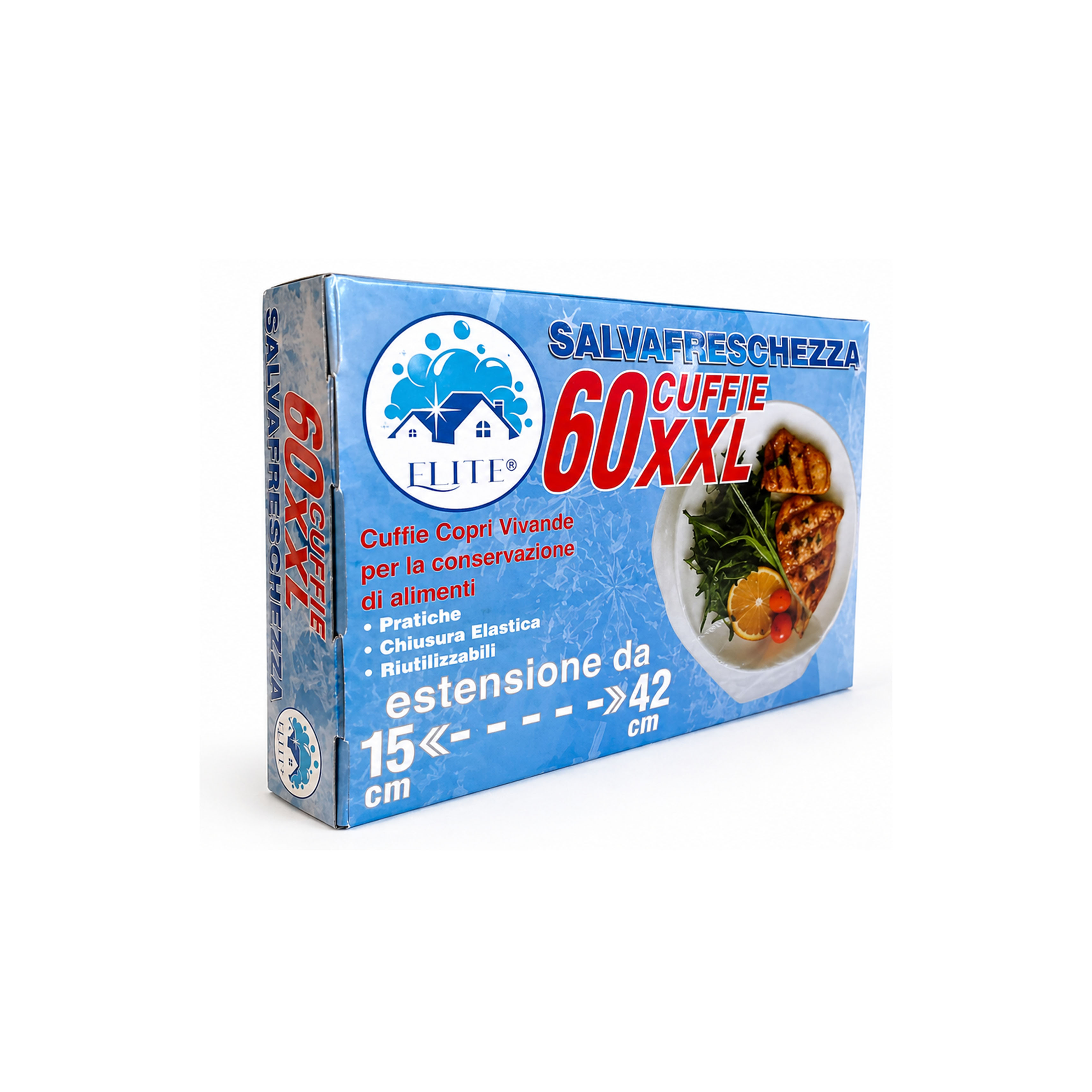 Immagine Cuffie coprivivande misura xxl conf. 60 pz