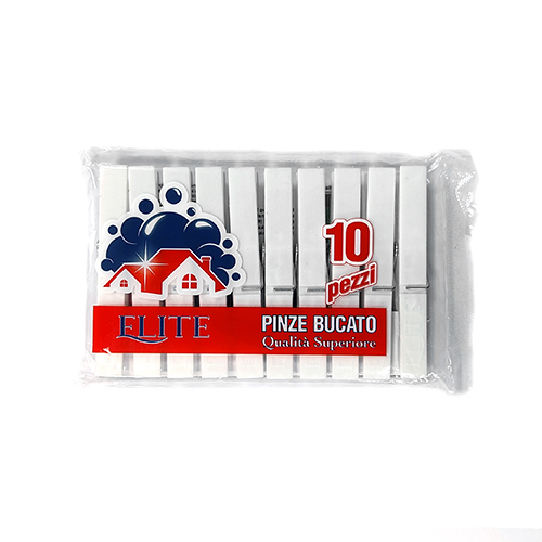 Immagine Pinze bucato elite bianche conf. 10pz