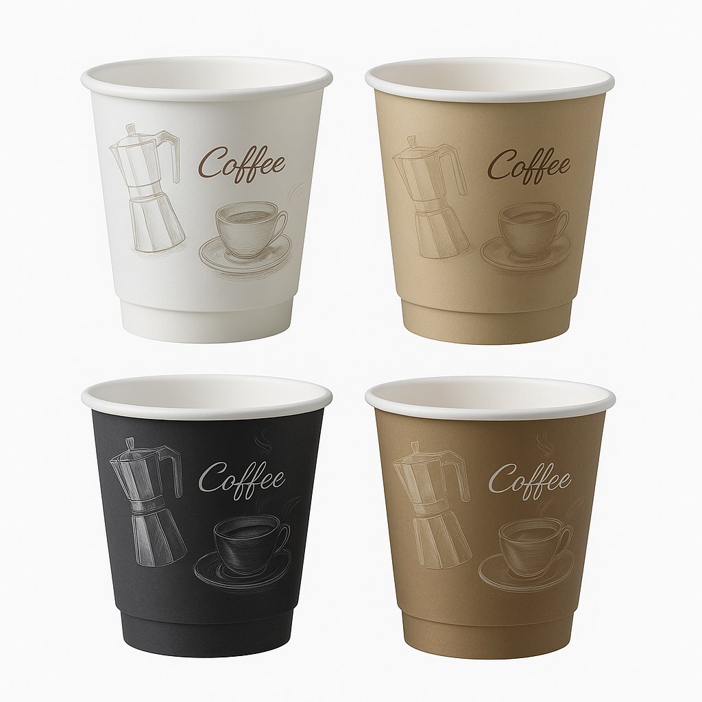 Immagine Bicchieri carta 75 ml retro' conf. 50 pz