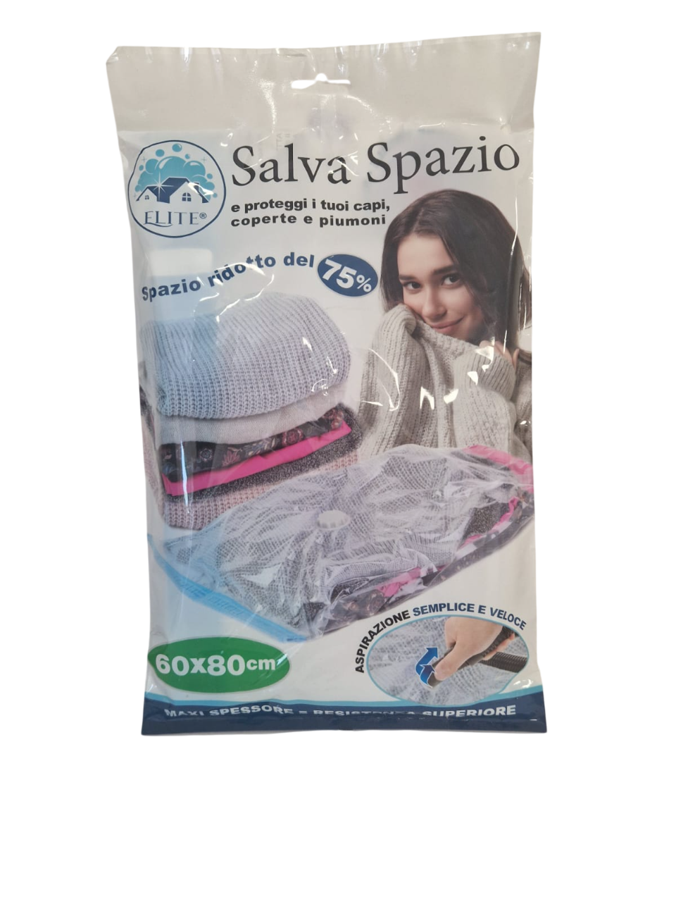 Immagine Sacchetto salvaspazio 60x80cm pet+pe