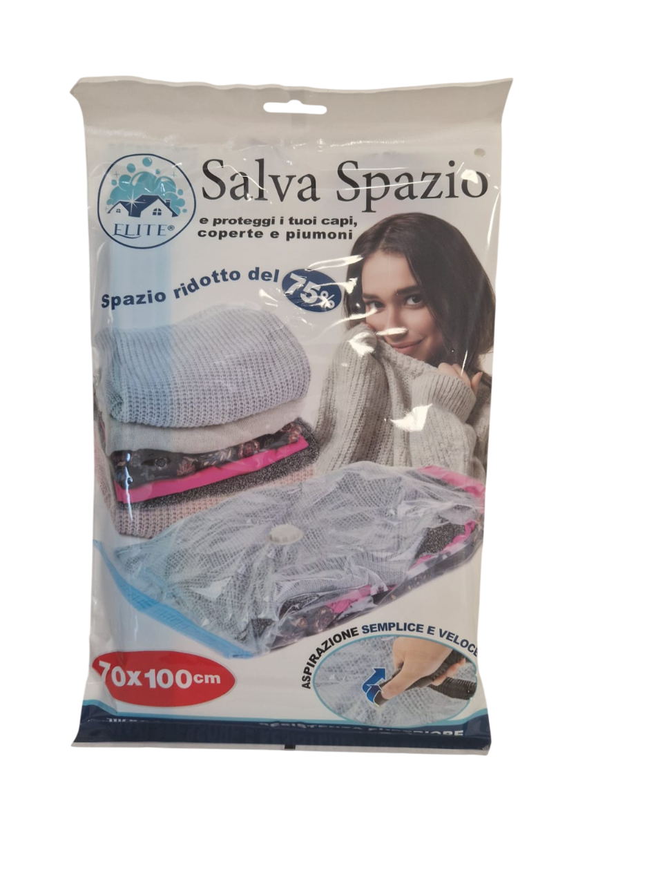 Immagine Sacchetto salvaspazio 70x100 cm pet+pe